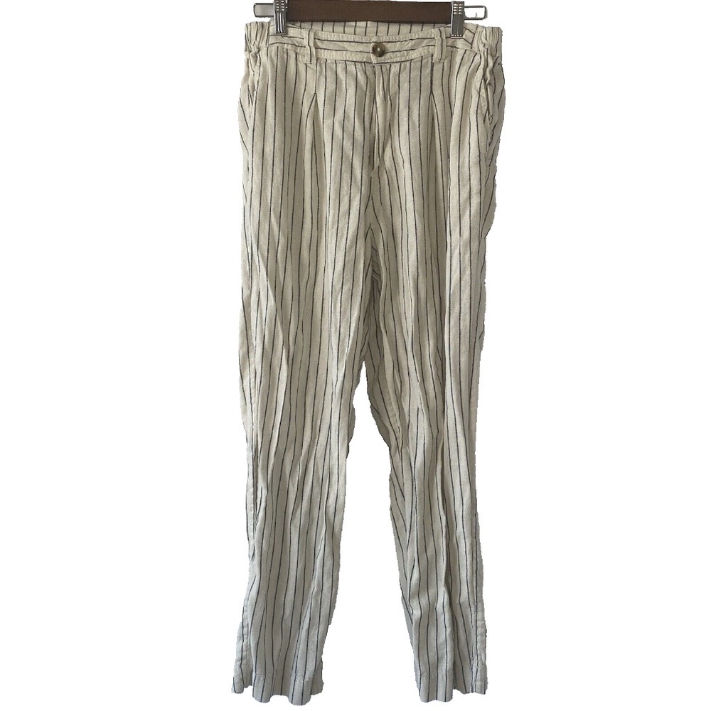 Fat Face Women’s Pendeen Linen Blend Wide Leg Trousers in Cream